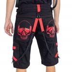 Шорты Poizen Industries MEMPHIS SHORTS MENS BLACK/RED, черный/красный - фото 2