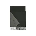 Вязаный шарф унисекс Hermes, черный/серый - фото