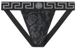 Барокко принтованные стринги джокстрап VERSACE, черный - фото
