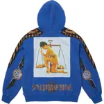 Толстовка с капюшоном Wings Zip Up унисекс Supreme, синий - фото 4