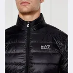 Пуховик стандартного кроя Ea7, черный - фото 4