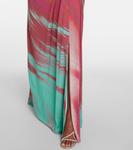 Длинное платье макси из джерси с принтом Emma Simkhai, Mint - фото 5