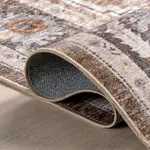 Ковер Prudence Medallion Spill Proof Area Rug nuLOOM, 122x183 см, коричневый - фото 4