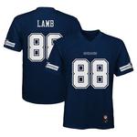Молодежная реплика джерси игрока dallas cowboys ceedee lamb navy Outerstuff - фото 2