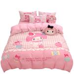 Пододеяльник 100% Cotton Twill Print Skin Friendly Sanrio, черный - фото