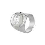 CHANEL Металлическое кольцо Unisex Silver - фото 2