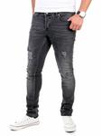 Джинсы RESLAD Jeans Destroyed Stretch Denim, черный - фото 2