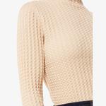 Фактурный облегающий тканый джемпер Whistles, бежевый - фото 4