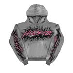 Худи Hellstar Future Flame Hoodie Grey, серый - фото