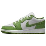 Кроссовки Jordan 1 Low Chlorophyll GS, белый - фото