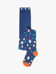 Детские колготки Norah Frugi, Navy/Flowers - фото