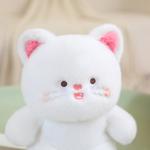 Плюшевая кукла в горошек 22 см высота Fluffy bear, белый - фото 10