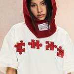 Футболка унисекс YADcrew с бесплатным стикером и маской, бежево-абрикосовая - фото 8