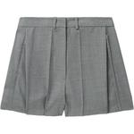 Зауженные шорты средней посадки LOW CLASSIC, серый - фото 3