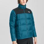 Пуховик мужской синий The North Face, синий - фото 2