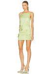 Платье мини Leia Petal Leo Lin, Chartreuse - фото 3
