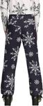 Утепленные и водонепроницаемые зимние брюки Obermeyer Girls Brooke Print с системой продления срока службы, Black With White Skiflake - фото 2