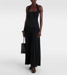 Длинное платье с вырезом халтер Aya Muse, Midnight - фото 2