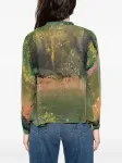 Блузка с принтом YAVI, зеленый - фото 4