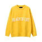 Свитер Unisex BLACK OF EXIT, Lemon - фото
