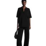 COS Женская черная поло - фото 4