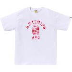 Футболка Bape Abc Camo Ape Face A BATHING APE, черный/синий - фото 4