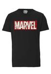 Футболка LOGOSHIRT Shirt Marvel Comic Block Logo, черный - фото