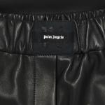 Шорты Palm Angels Monogram Leather Shorts Black, черный - фото 3