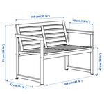 Садовый банк NAMMARÖ IKEA, светло-коричневый - фото 6