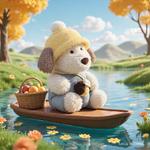 Плюшевая кукла Dog Catching A Bee With Ruby Dolls высотой 32 см JBBCN - фото 2