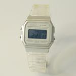 CASIO Ретро серия кварцевые часы с белым циферблатом на ремешке унисекс - фото 10