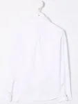Рубашка в рубчик на пуговицах Brunello Cucinelli Kids, белый - фото 2