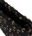 Кашемировый клатч Phoebe с бахромой Gabriela Hearst, Black Multi - фото 3