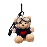 Плюшевый кулон Curl Bear Pilot высотой 10 см Happy Fish - фото 3