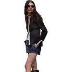 Куртка пальто женская черная ZARA - фото 4