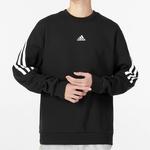 Худи adidas M FI 3S Crew HJ7846, черный - фото 4