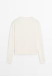 Джемпер Massimo Dutti LONG SLEEVES WITH CREW NECK, Beige - фото 5