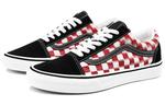 Кроссовки old skool checkerboard red/white Vans, черный - фото 3