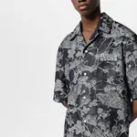 Рубашка мужская черная Louis Vuitton, черный - фото 4