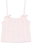 GANNI топ с бантом, розовый - фото
