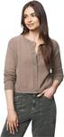 Свитер Splendid Women's Amber Cropped Cardigan, Cedar Brown - фото