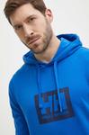 Хлопковая толстовка Helly Hansen, синий - фото 5