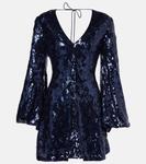 Мини-платье с пайетками Rotate, Sky Captain (Dark Blue) - фото