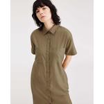 Платье Dockers T2 Button Front Short Sleeve Short, коричневый - фото 4