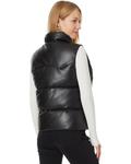 Утепленный жилет Levi's Faux Leather Puffer Vest, черный - фото 2