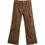 Брюки карго мужские коричневые ZARA - фото 2