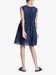 Бесплатное льняное мини-платье ASCENO, Navy - фото 2