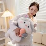 Плюшевая игрушка рыбка с котенком MENGDINUO, серый - фото 4