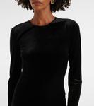 Платье миди из бархата Dolce&Gabbana, черный - фото 4