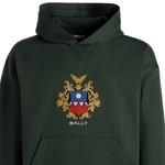 Худи с вышитым логотипом BALLY, зеленый - фото 7